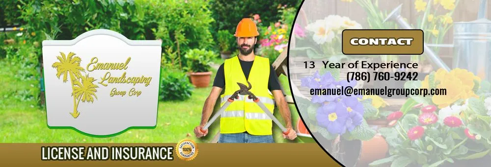 Top-rated landscape design with custom design across Miami, FL - Emanuel Group Corp