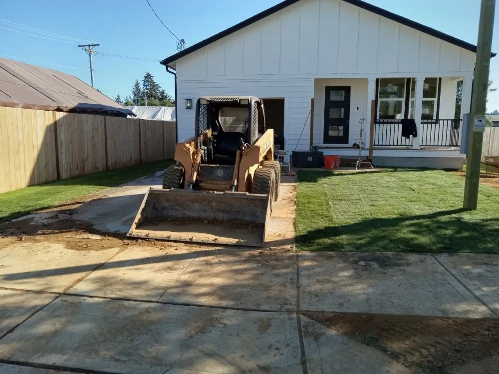 Professional landscape installation in Yelm, WA by Emerald City Builders