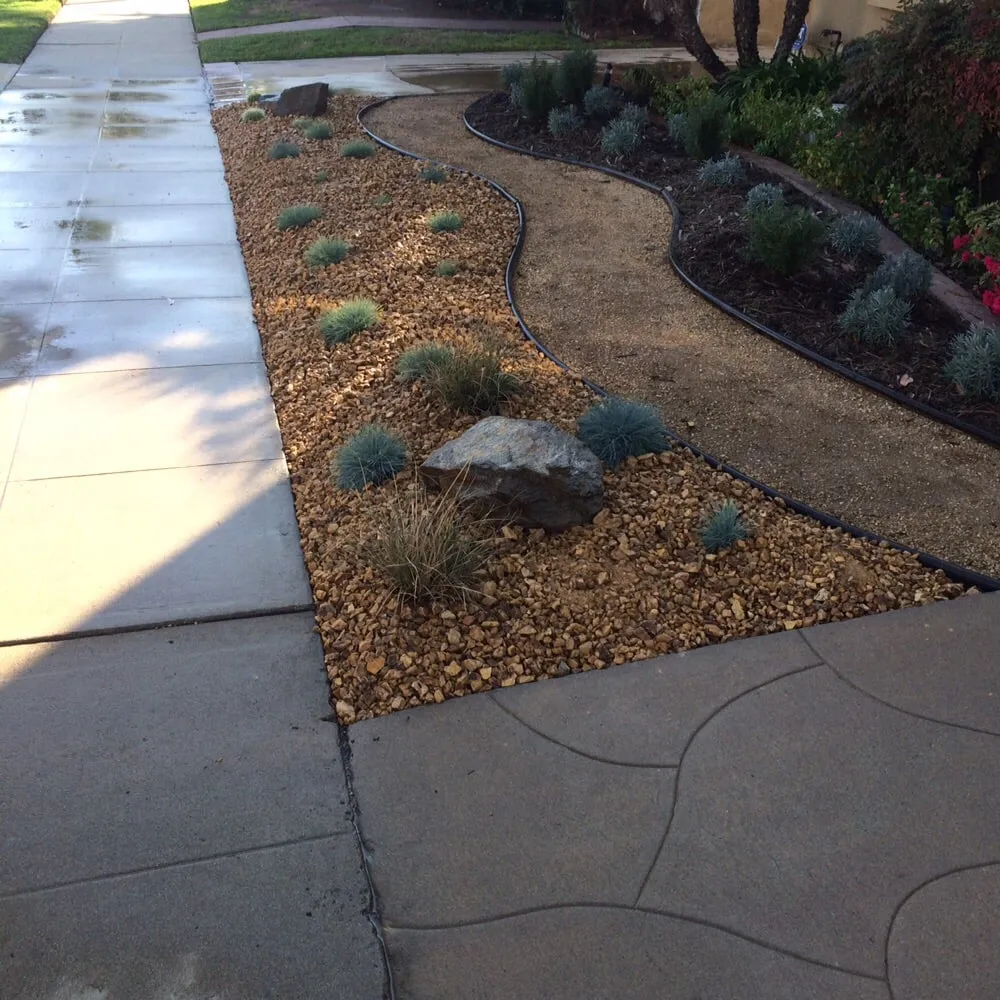 Custom landscape installation for year-round maintenance in Long Beach, CA by Emerald Crest Landscaping