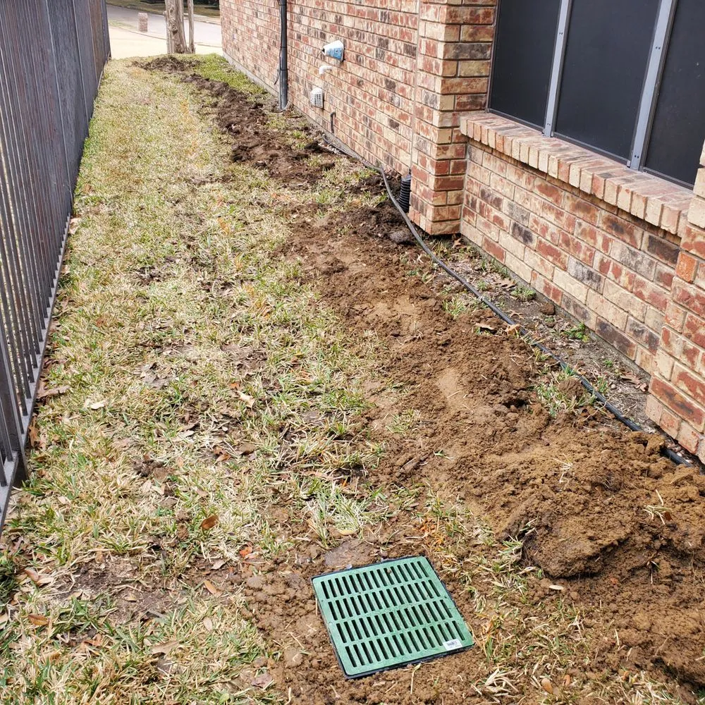 Custom yard cleanup service for outdoor upgrades in Balch Springs, TX by Emerald Irrigation