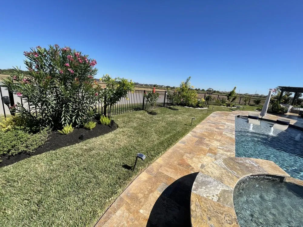 Professional residential landscaping for year-round maintenance in Hockley, TX by Emerald Lawn Care