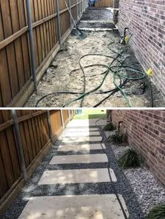 Professional garden landscaping in Dallas, TX by Emerald Touch Lawn & Landscape