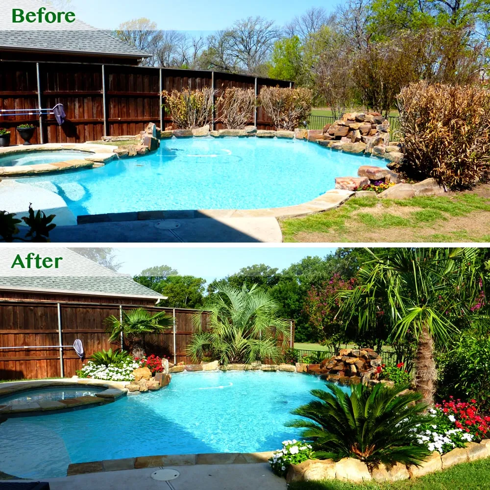 Professional residential landscaping with custom design across Dallas, TX - Emerald Touch Lawn & Landscape