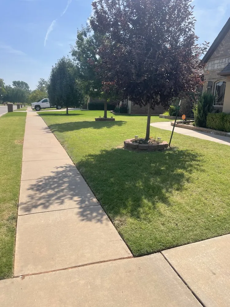 Custom garden landscaping for homes across Newcastle, OK - Emerge Lawns