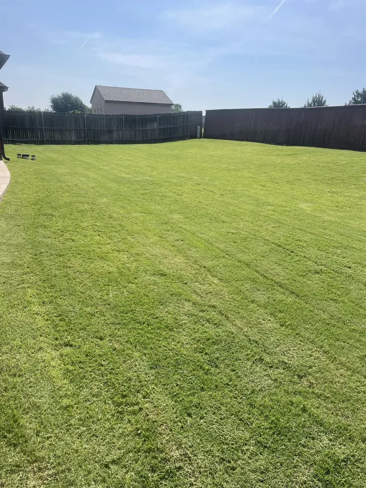 Affordable yard cleanup service in Newcastle, OK by Emerge Lawns
