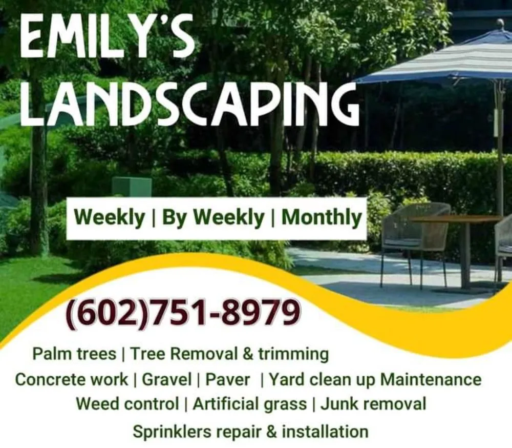 Custom lawn mowing service for homes in Phoenix, AZ by Emily's Landscaping
