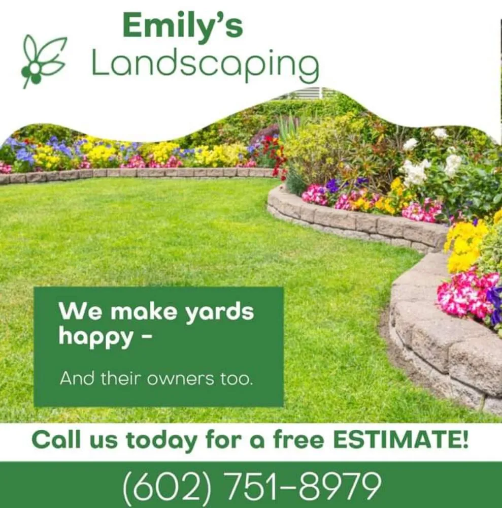 Expert landscape installation in Phoenix, AZ by Emily's Landscaping