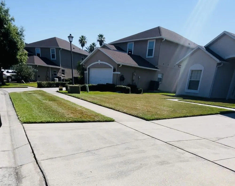 Professional landscape installation for homes in Kissimmee, FL by Emov Lawn Care