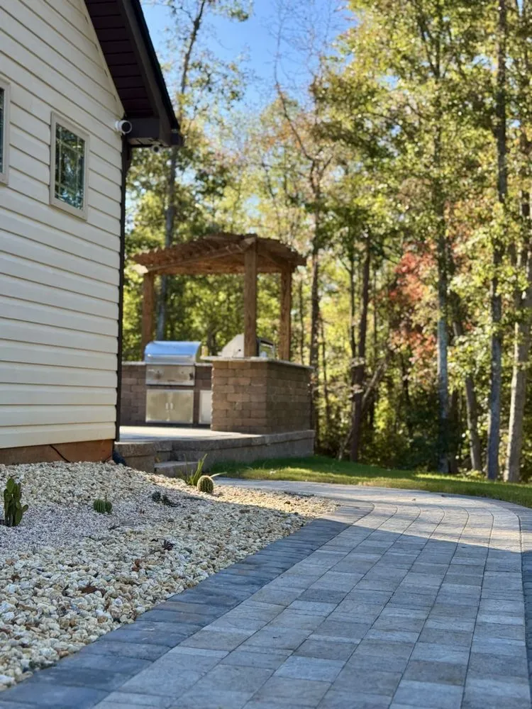 Trusted lawn mowing service with custom design in Spartanburg, SC by Empathy Landscaping