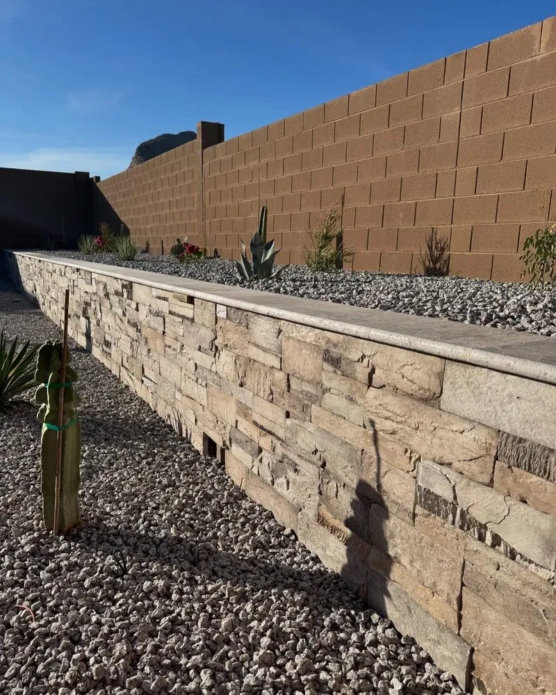 Custom lawn mowing service with custom design in Phoenix, AZ by Empire Hardscape