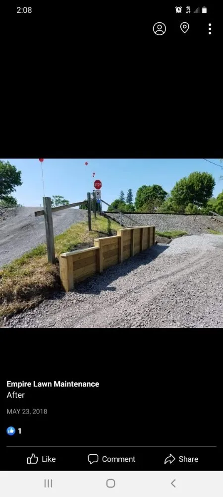 Custom garden landscaping for year-round maintenance in Canandaigua, NY by Empire Lawn Maintenace