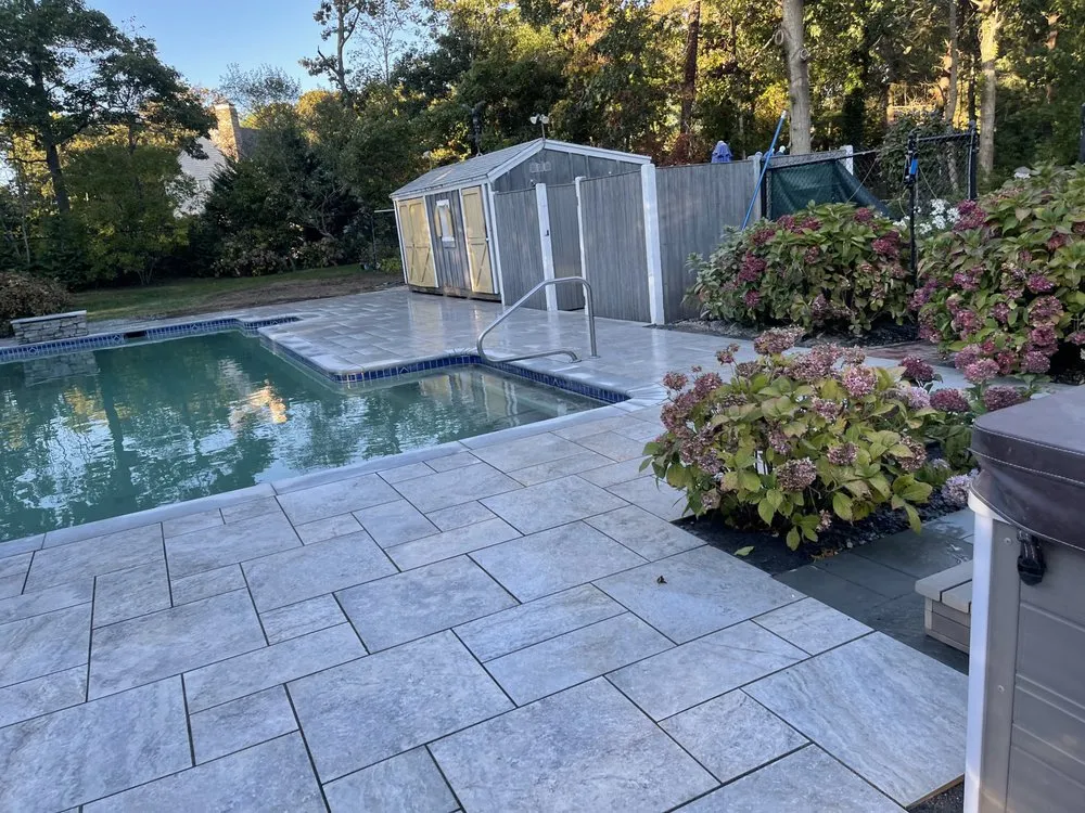 Professional yard cleanup service for beautiful yards in Barnstable, MA by Empire Masonry & Landscape
