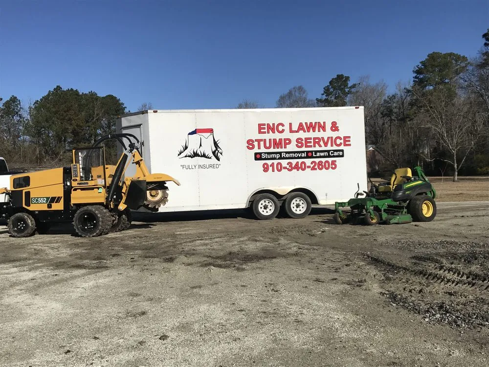 Affordable landscape installation experts serving Jacksonville, NC - ENC LAWN AND STUMP