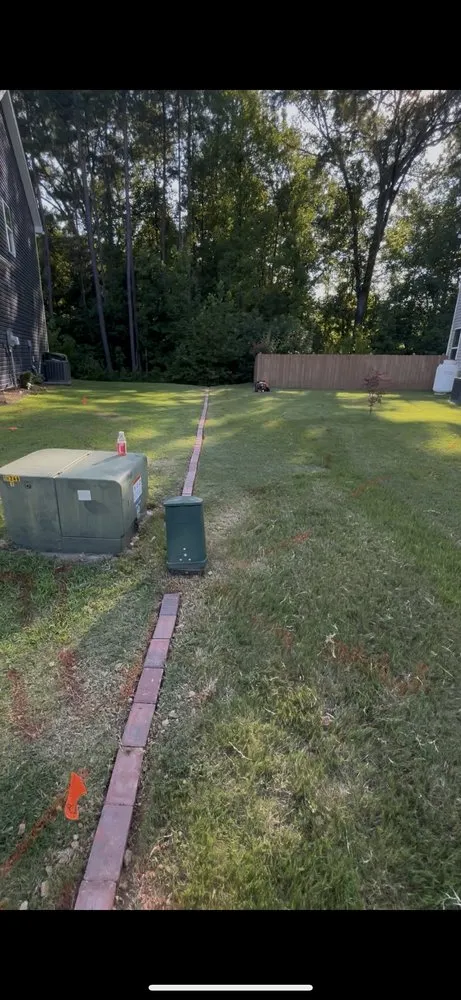 Professional landscape installation in Clayton, NC by Enchanted Garden’s Landscaping