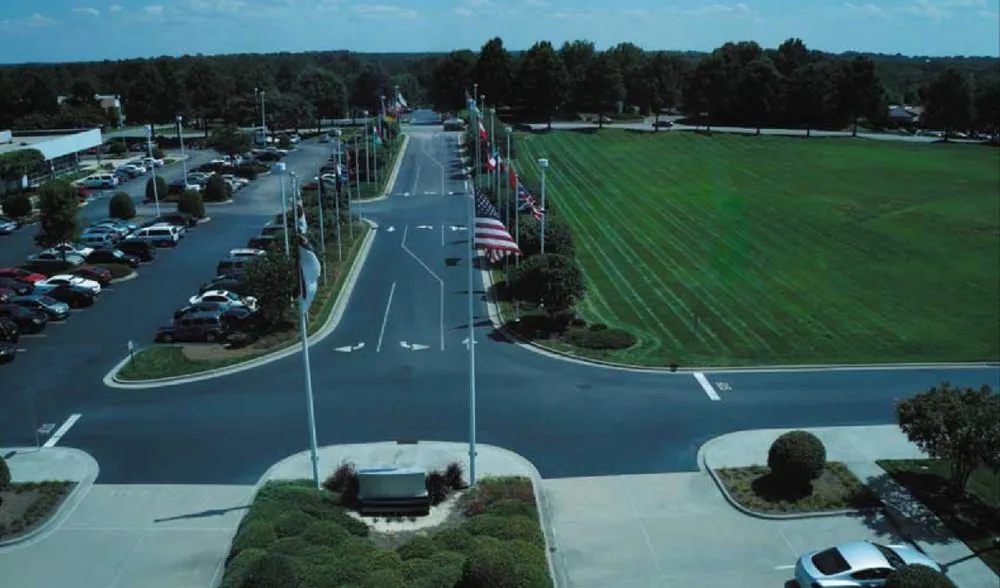 Professional landscape design in Huntersville, NC by Encore Maintenance