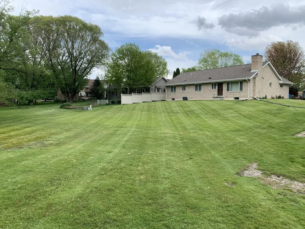 Professional outdoor landscaping in Lake Mills, WI by Engelhart Lawncare