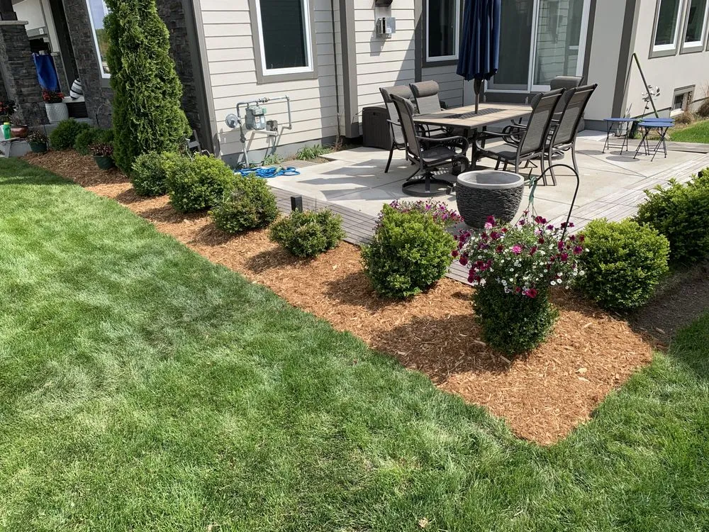 Expert garden landscaping with custom design across Lake Mills, WI - Engelhart Lawncare