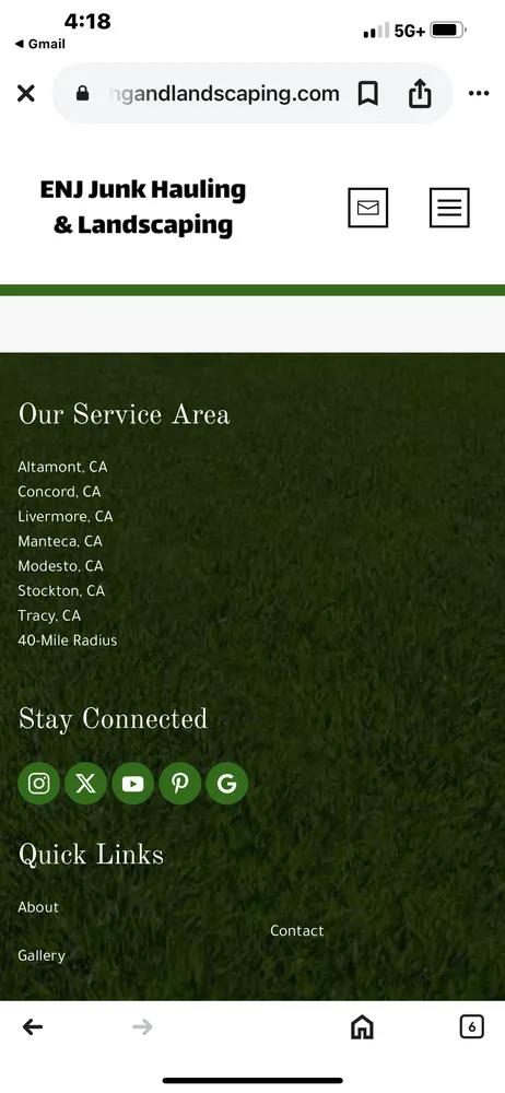 Reliable residential landscaping in Stockton, CA by Enj Junk Hauling & Landscaping