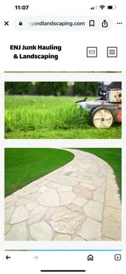 Enj Junk Hauling & Landscaping Logo
