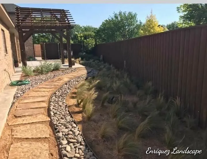 Custom garden landscaping for outdoor upgrades across Corsicana, TX - Enriquez Landscape