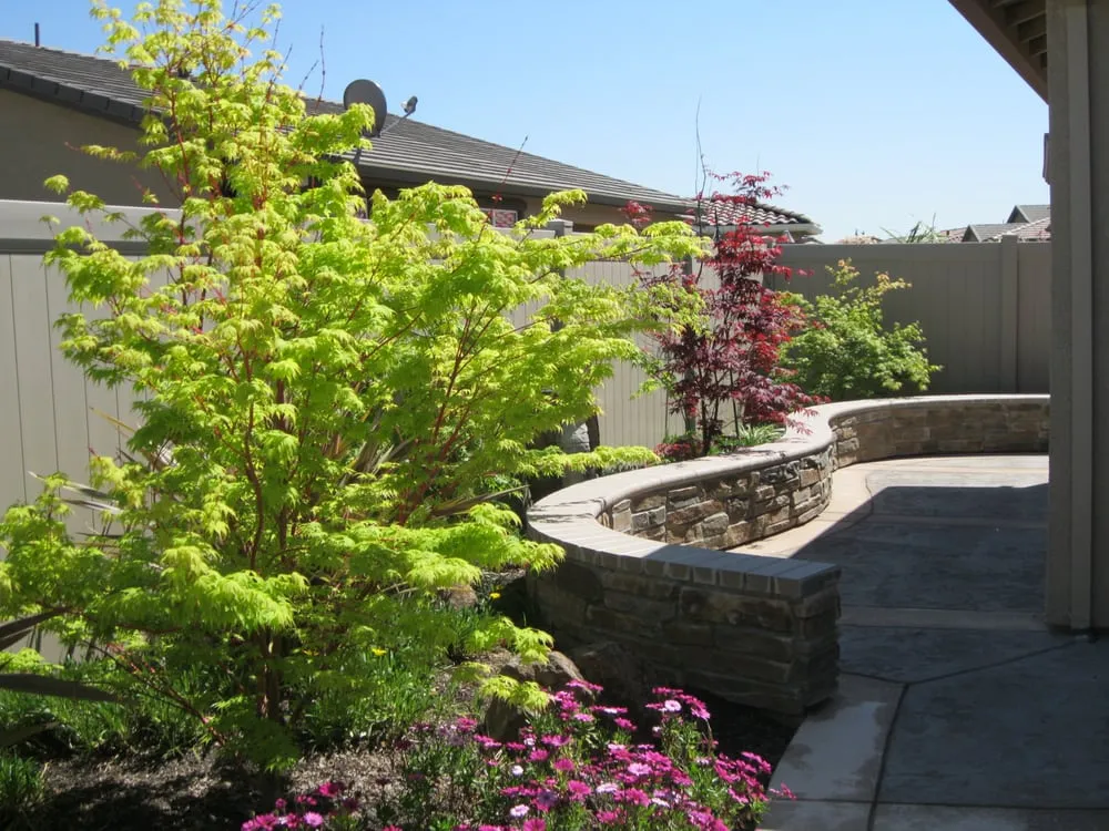 Professional garden landscaping in Manteca, CA by Environmental Creations Landscape & Concrete Services