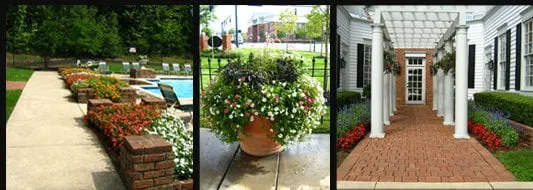 Custom garden landscaping for homes in Plain City, OH by Environmental Management