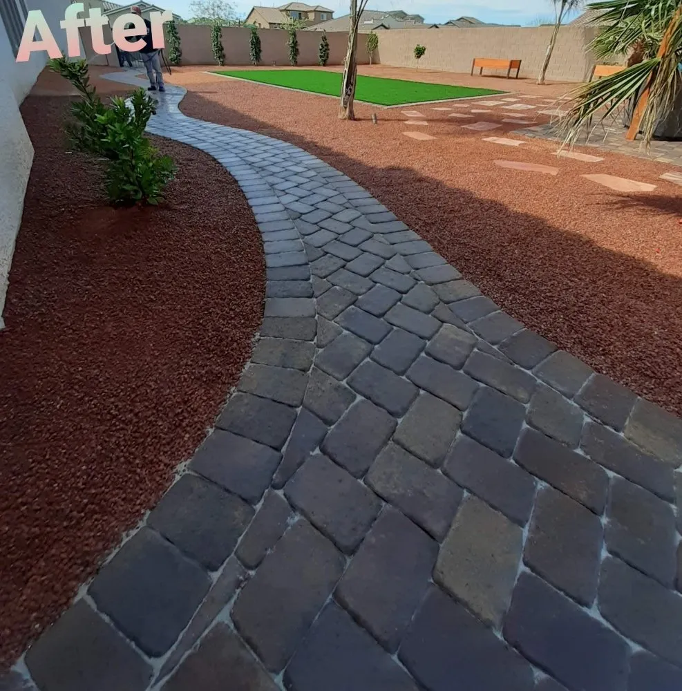Professional yard cleanup service for homes across North Las Vegas, NV - Envision Landscape Design