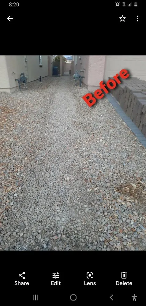 Trusted yard cleanup service with custom design in North Las Vegas, NV by Envision Landscape Design