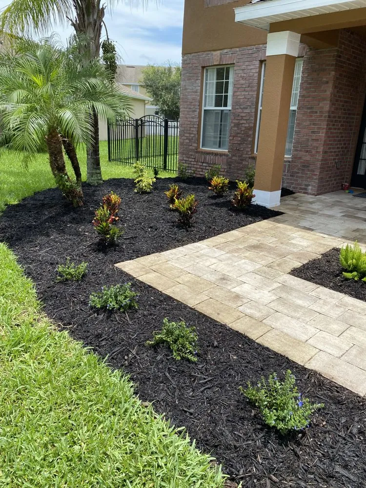 Custom residential landscaping in St. Cloud, FL by Envision Outdoors