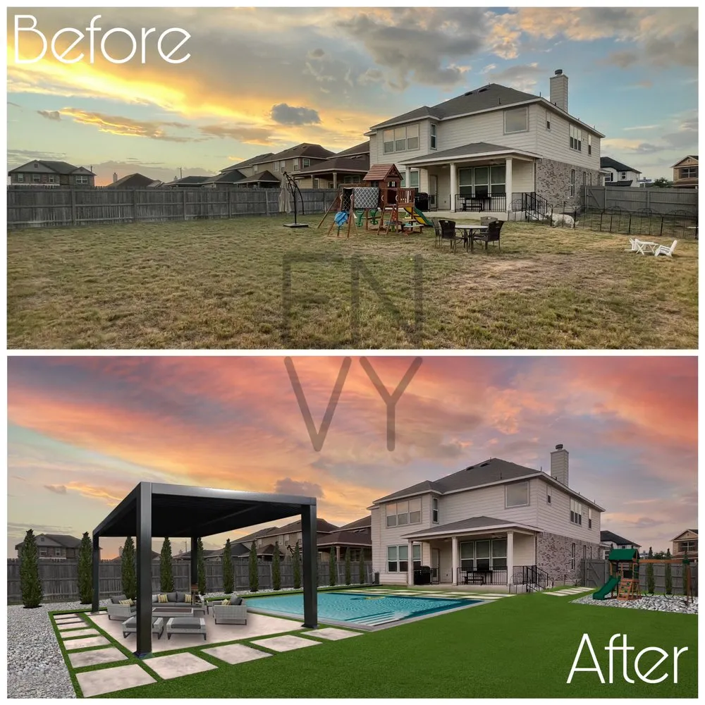 Professional residential landscaping for beautiful yards in San Antonio, TX by ENVY Landscapes