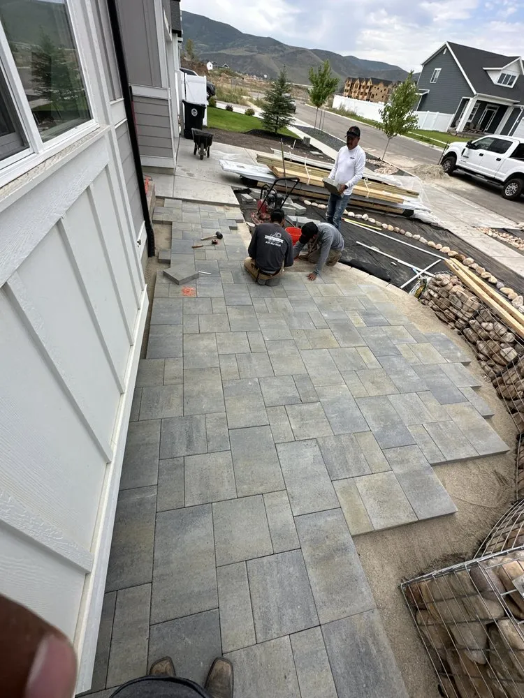 Custom garden landscaping in Heber City, UT by E&O Landscape