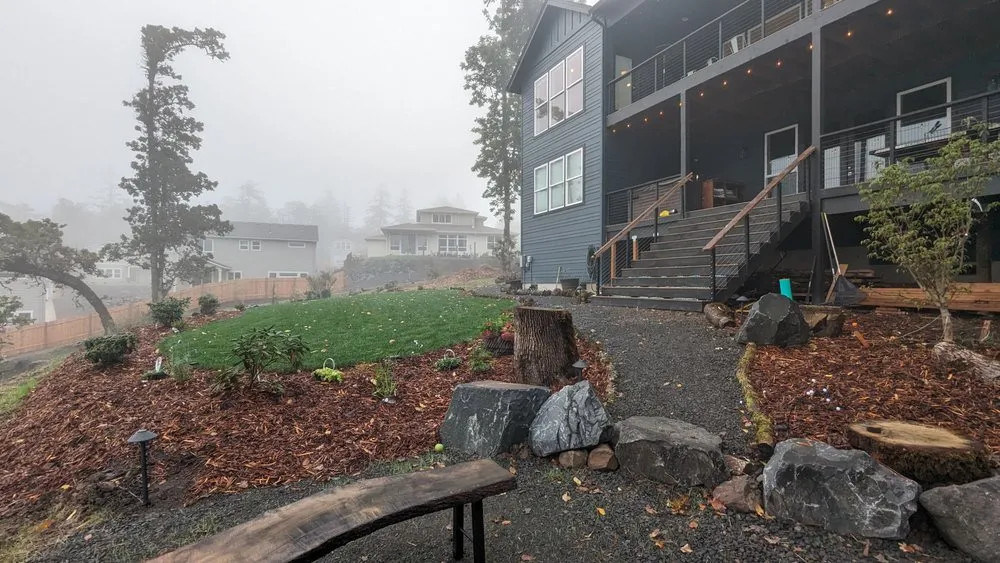 Custom outdoor landscaping for outdoor upgrades in Junction City, OR by EO Landscaping