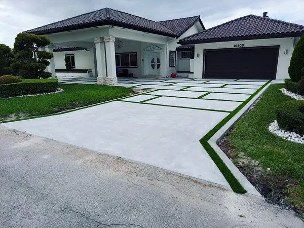 Custom landscape installation in Miami, FL by Epic Driveway & Landscaping