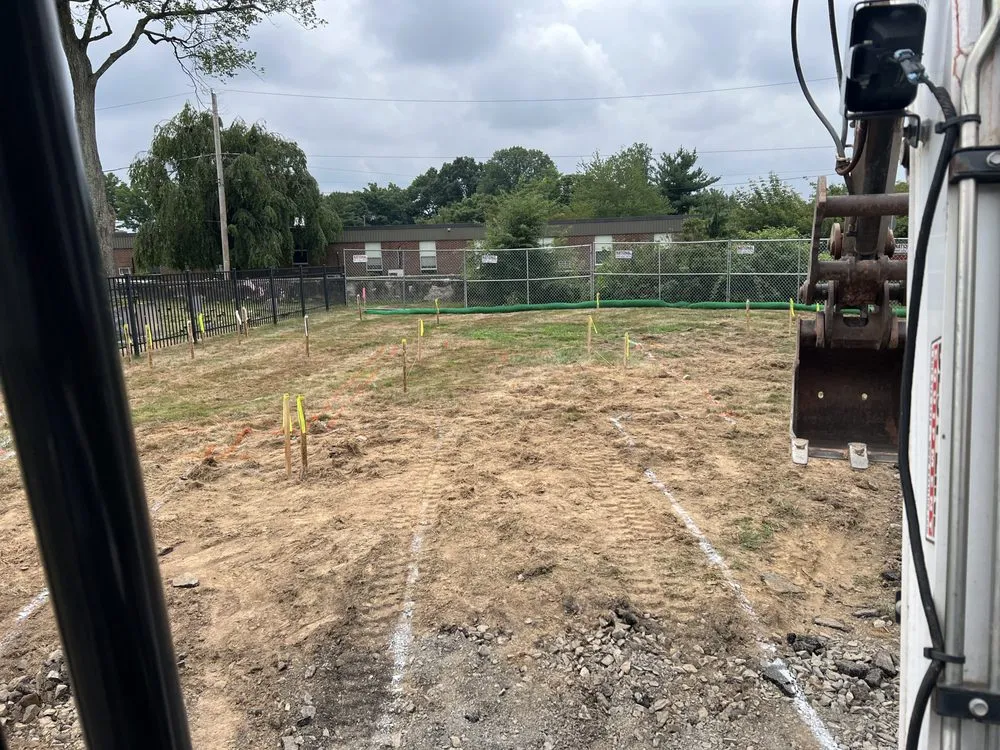 Custom landscape installation in Mercerville, NJ by Epic Hardscaping