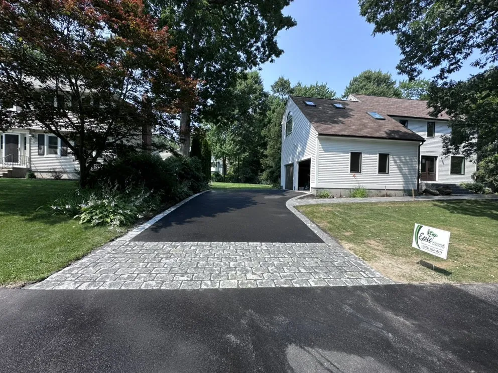 Custom lawn care service for residential properties in Milford, MA by Epic Masonry & Landscape