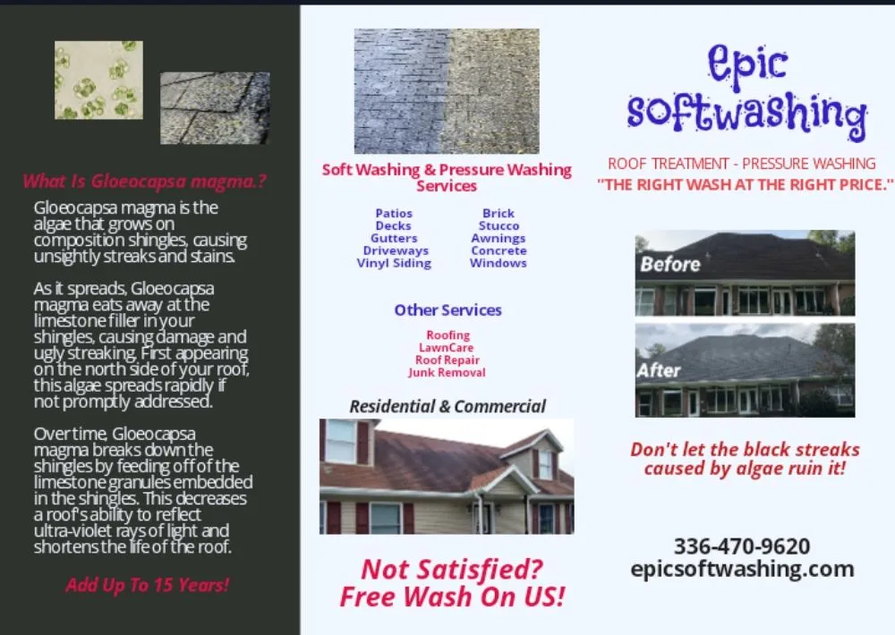 Affordable landscape design in Thomasville, NC by Epic Softwashing