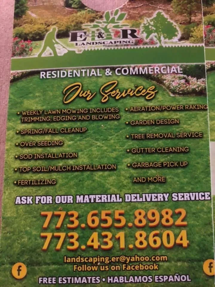 Reliable yard maintenance experts serving Chicago, IL - E&R Lawncare & Plantscapes