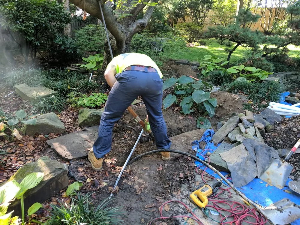 Custom yard cleanup service with custom design across Ashton-Sandy Spring, MD - ERG Ponds