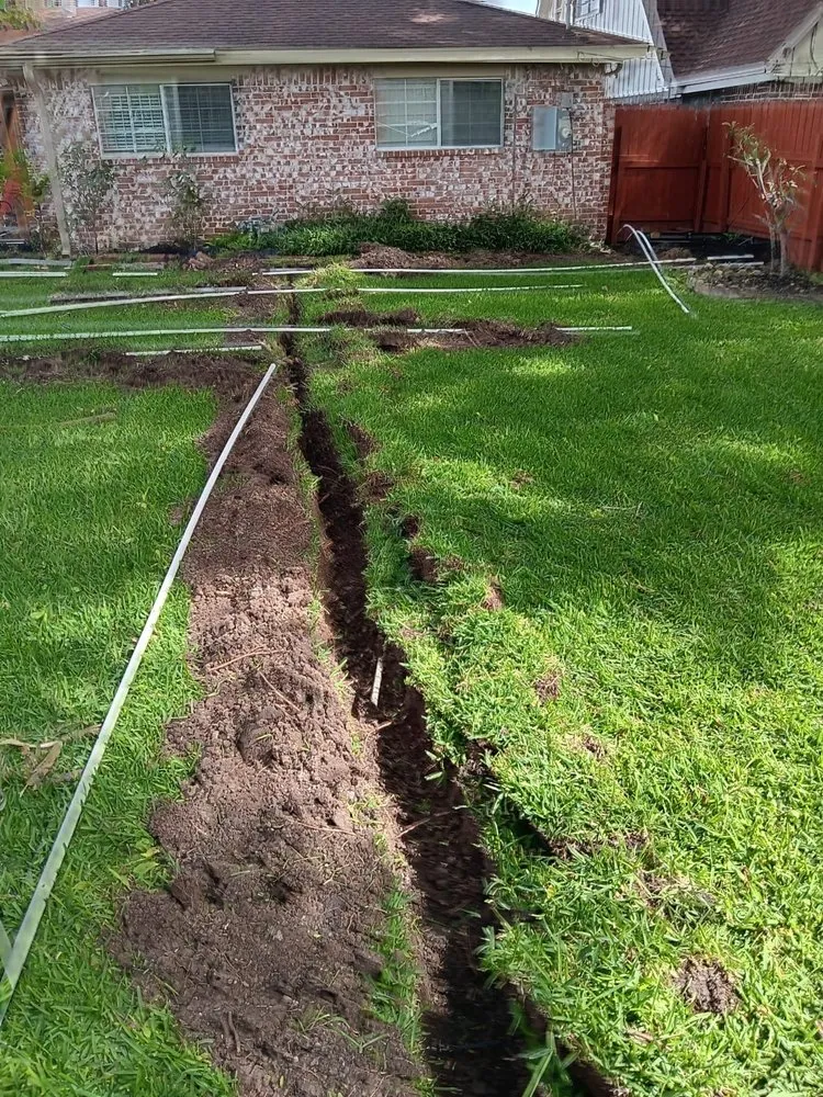 Custom landscape installation in Houston, TX by Eri Landscaping