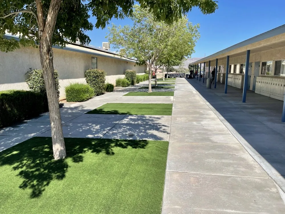 Professional lawn care service for residential properties in Apple Valley, CA by Eric O’Brien Landscaping