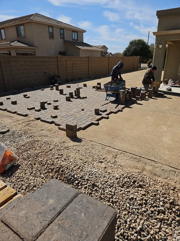 Custom landscape installation in Maricopa, AZ - Erick's Lawn Maintenance