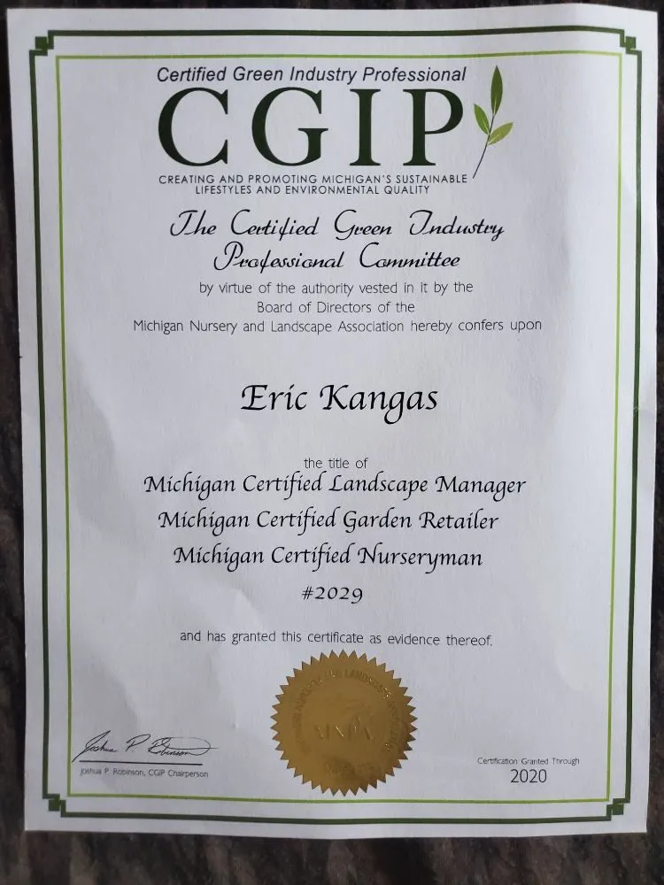 Professional landscape design with custom design in L'Anse, MI by Eric's Custom Carpentry Masonry Landscaping Maintenance Repairs
