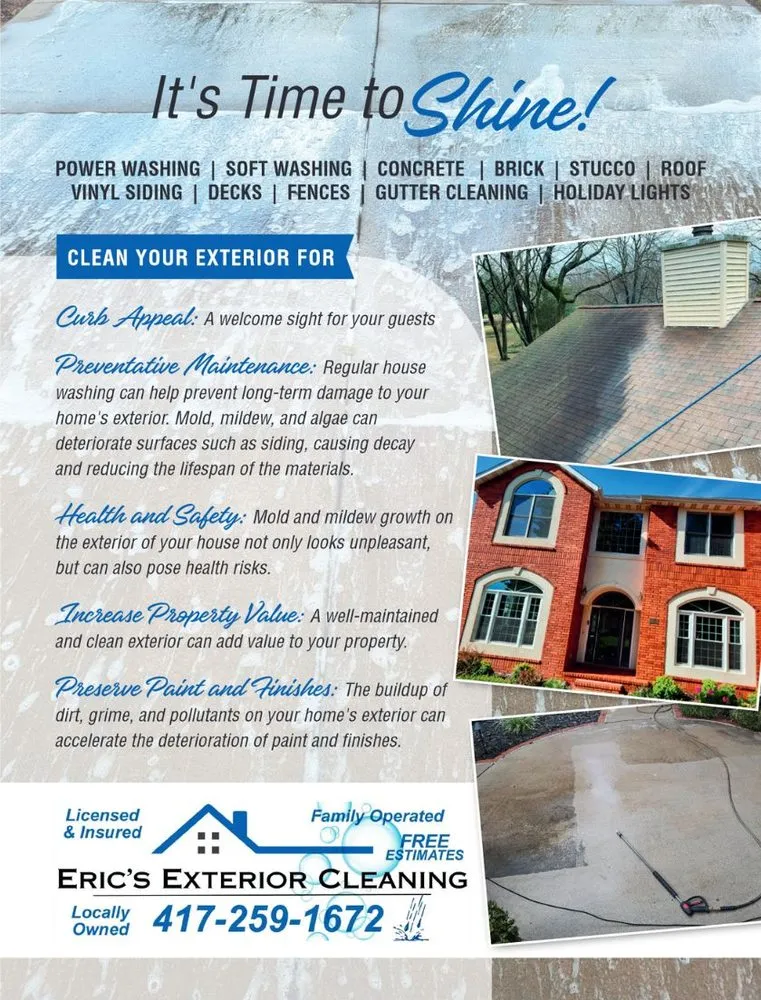 Affordable yard maintenance in Nixa, MO by Eric's Exterior Cleaning