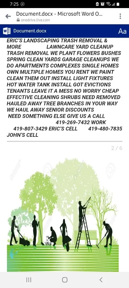 Local residential landscaping experts serving Toledo, OH - Eric's lawn care &more