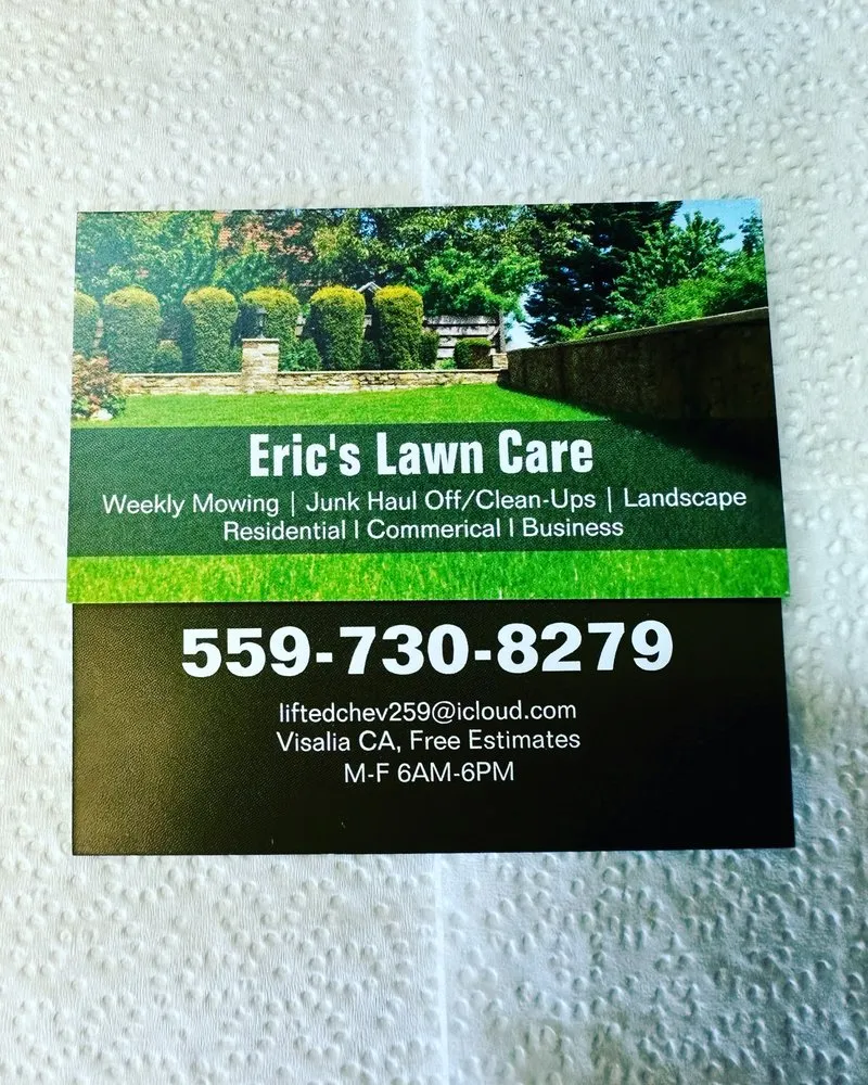 Professional lawn care service in Visalia, CA - Eric’s Lawn Care