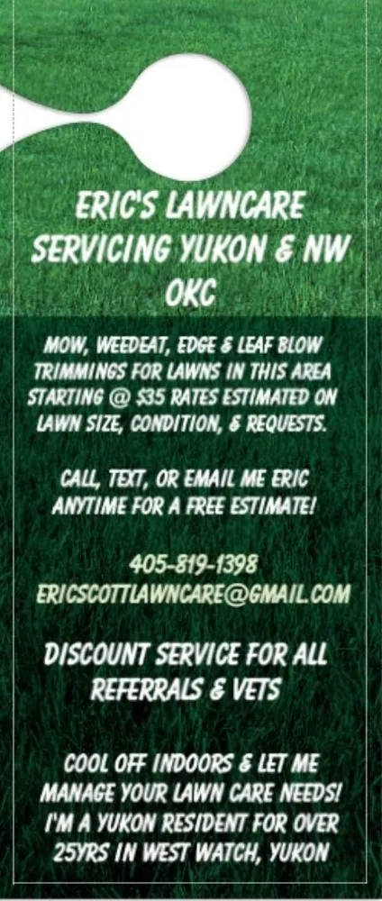 Local residential landscaping in Yukon, OK by Eric's Lawn Care