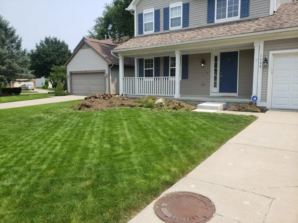 Local landscape installation in Fenton, MI by Eric's Restoration & Renovation