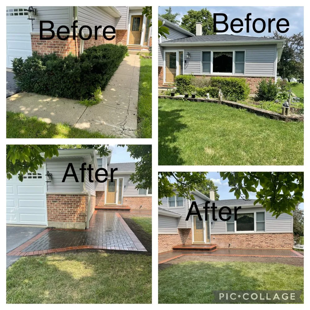 Professional lawn mowing service with custom design in Bolingbrook, IL by Erik's Landscaping