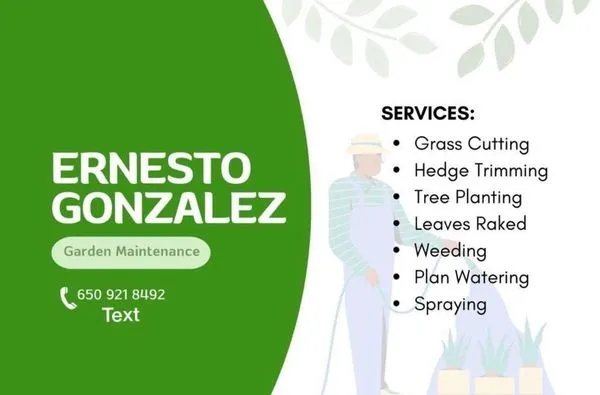 Ernesto Gonzalez Gardening Maintenance Logo
