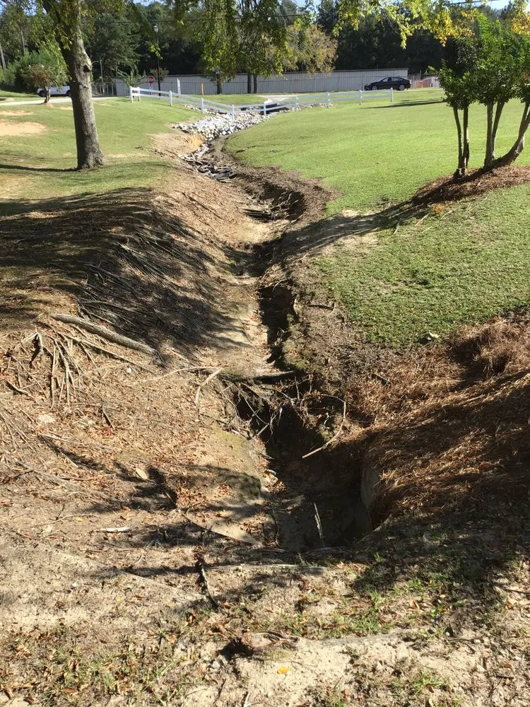 Custom yard cleanup service for residential properties across Atlanta, GA - Erosion Management Services